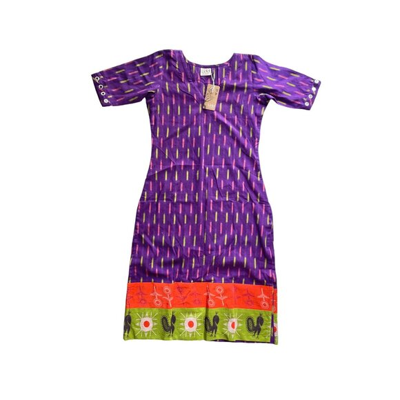 NWT UDD SHEESHA PURPLE DRESS & DUPATTA Salwar (SET OF 3) Women's size S Small - Picture 5 of 15